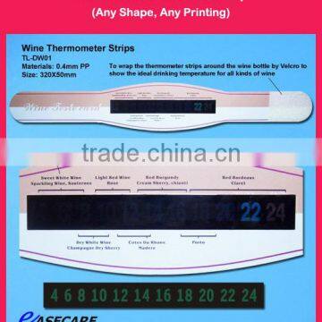 Wine Thermometer Strip with Customized Shape and Printing