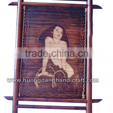 Lastest design bamboo painting Vietnam