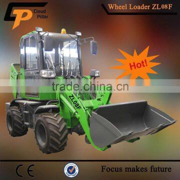 china mini wheel loader zl08f with joystick control