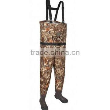 Breathable Camo Two-ply Stockingfoot Wader for Fishing