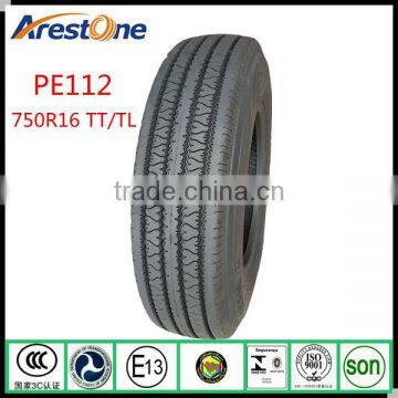 Made in China light truck tire 750R16 TT TL design