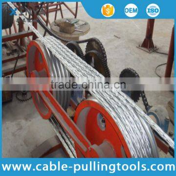Galvanized Steel Anti Twist Braid Rope / Anti Twist Wire Rope for Transmission Line Stringing photo-5