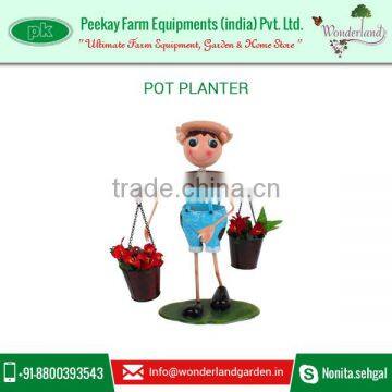 2016 Adorable Boy with Two Pot Garden Planters from Authentic Manufacturer