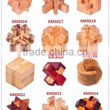 Factory Customize Wooden Luban IQ Test 3D Puzzle With Football Shape photo-5