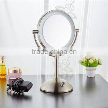 Double-sided Battery-operated Makeup Mirror With 3X Magnification, LED Mirror photo-4