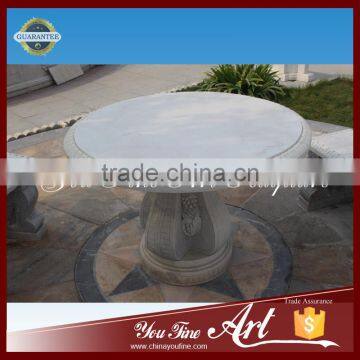 Outdoor Round Stone Dining Table photo-2