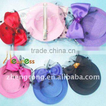 Hot Fashion Hair Accessories Hair Clip Girl's Royal Hair Hat Mix Colour