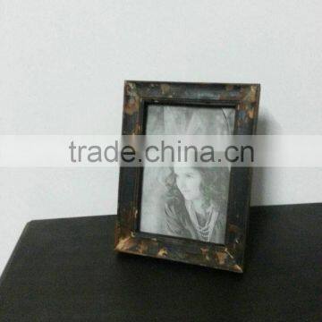 Distressed Black Mini Photo Frame