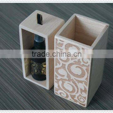 2016 Laser Design Handmade Cheap Wooden Essential Oil Box Essential Oil Carrying Case