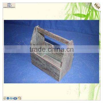 Ручная антикварная деревянная стойка для хранения бутылок пива и вина photo-3