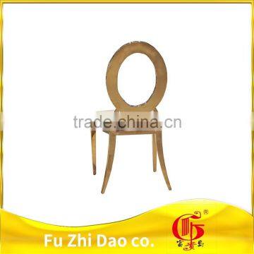 Banquet /wedding Royal Round Back Design Stainless Steel Chair photo-2