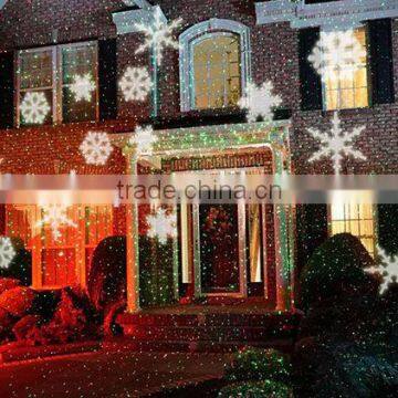 Waterproof Moving Snow Laser Projector Lamps Snowflake LED Stage Light For Christmas Party Landscape Light Garden Lamp Outdoor photo-3