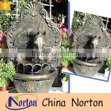 Metal horse head decor wall fountain garden for sale NTBF-W013Y