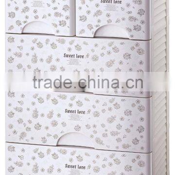 Modern Plastic Storage Cabinet for Closet/Office,6 Drawers photo-3