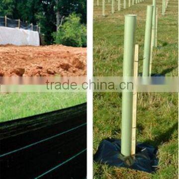 pp Woven Weed Control Black Plastic Mulch Ground Cover photo-4