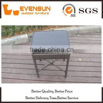 PE Rattan Stool Chair With Cushion In Unit For Sale photo-2