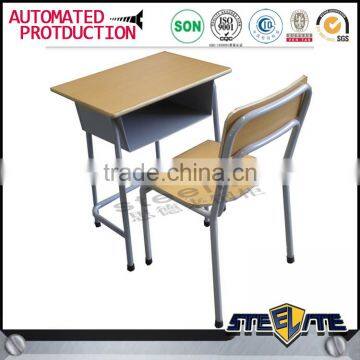 School Furniture Wholesale Chair and Table Study Table and Chair Single Person Study Desk With Metal Legs photo-3