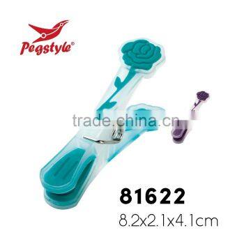 Best selling decorated multifunctional plastic high quality clothes peg