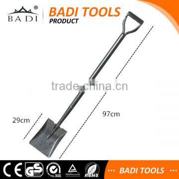 38 Inch Steel D-handle Square Garden Spade Shovel