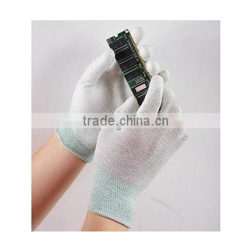 Carbon PU Finger Tip Coated Glove , Work Glove , PU Glove