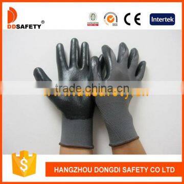 DDSAFETY Grey Nylon With Black Nitrile Glove