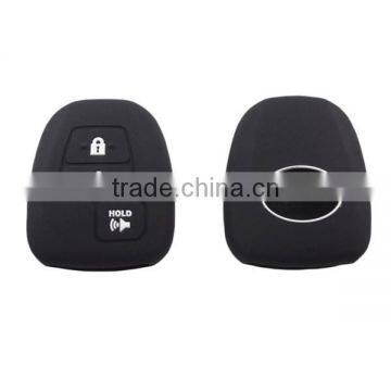 3 button silicone car key cover for toyota