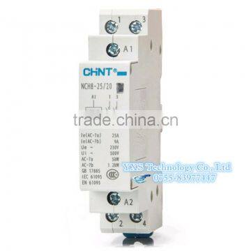 NCH8-25/20 High quality 25A 230V 50Hz/60z 2NO Din rail Household Chnt AC Contactor With Din rail