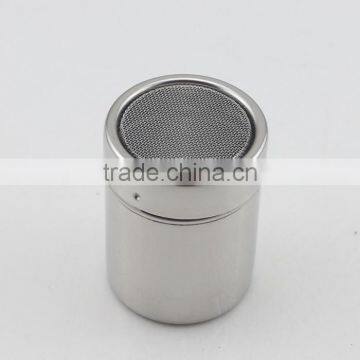 Stainless Steel Dredge Pepper Salt Sugar Spice Fine Mesh Shaker With Cover photo-5