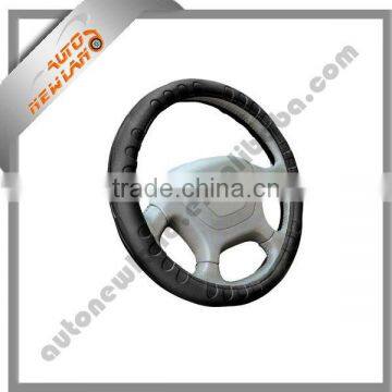 Black steering wheel cover