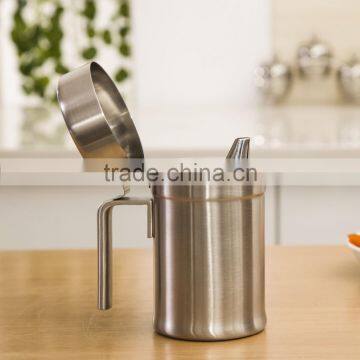 FDA Certification 550ml 18/8 Stainless Steel Oiler Oil Bottle photo-3
