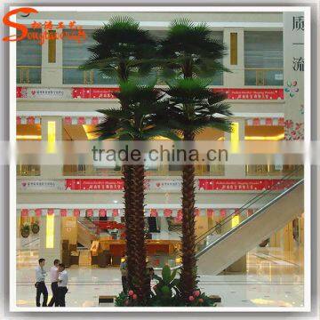 Latest design all kinds of decorative metal palm trees canada artificial plastic palm tree