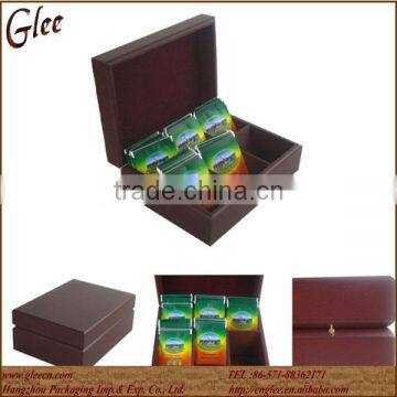 Exquisite Personalized Wood Tea Bags Storage Box