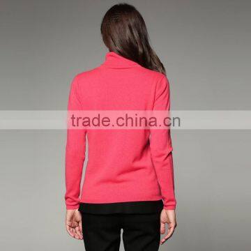 LADIES TURTLE NECK 100%CASHMERE BASIC PULLOVER photo-5