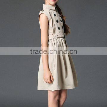 2017 Stylish Cotton Sleeveless School Uniform Design For Girls photo-2