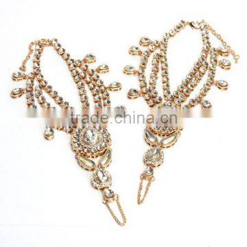 Anklets PAYAL CRYSTAL BAREFOOT SANDAL PAIR photo-3
