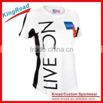 2016 Custom New Style Women's Loose Running Vest/shirt in Round/V Neck photo-2