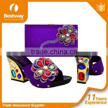 African Design Shoes Matching Bag Lady Shoe & Matching Bag HOT Sale photo-6