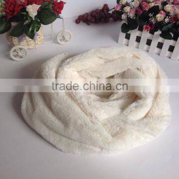 Acrylic White Color Fashion Winter Knitting Scarf Factory photo-5