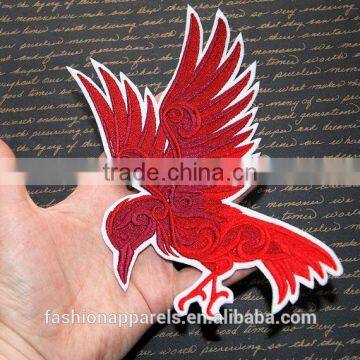 Custom High Quality Embroidered Creative Bird Patch for Clothes Embroidery Patch Made in China Choose Size/color photo-4