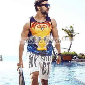 MC1178 Big man size plus men T shirt with no sleeves