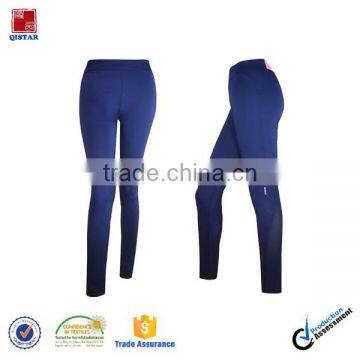 Unique Hot Girl Yoga Pants /Navy Blue Girls Sport Leggings/Sexy Girl Wearing Yoga Pants