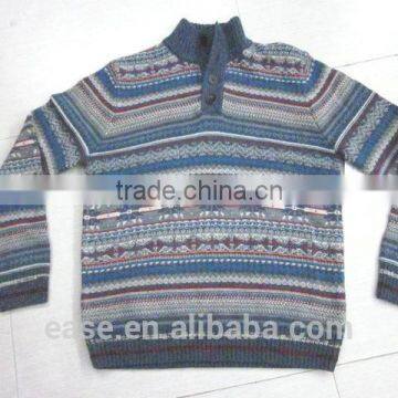 2016 Hot Sell Highest Quality Attractive Custom Design Men'S Intarsia Sweater photo-3