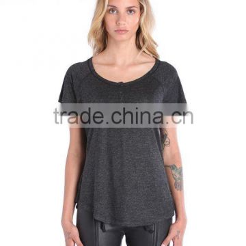 slim fit t shirt custom with raglan sleeves blank tee shirts