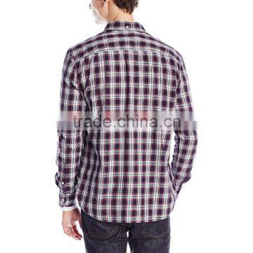 China Blouses 2016 Winter Designs Fashion Men's Plaid Shirt photo-4
