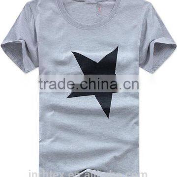 Custom Star Design Printing Cheap T-shirt Made in China photo-3