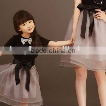 Holesale-Family Set,matching Mother Daughter Clothes Summer T-shirt With a Skirt Mom and Daughter Dress photo-2