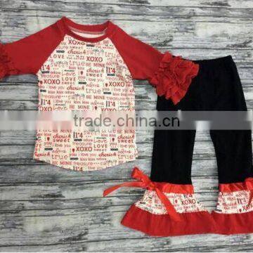 Wholesale Childrens Clothing Sets for Easter Wholesale Baby Girls Sets With Bunny and Lace Pants photo-6