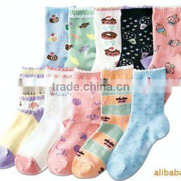 Baby cotton lace socks with bows / baby princess socks / baby anti-slid socks