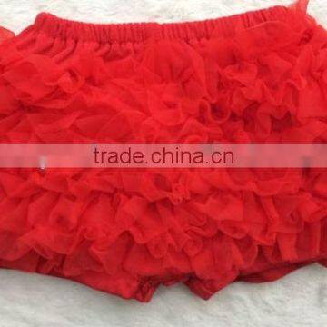 Baby Girl Ruffled Shorts Chiffon Ruffle Short photo-5