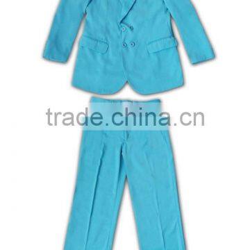 Tailor-made Festival Short Sleeve Low MOQ Brand New Design Cheap Blue Mens Suits photo-5